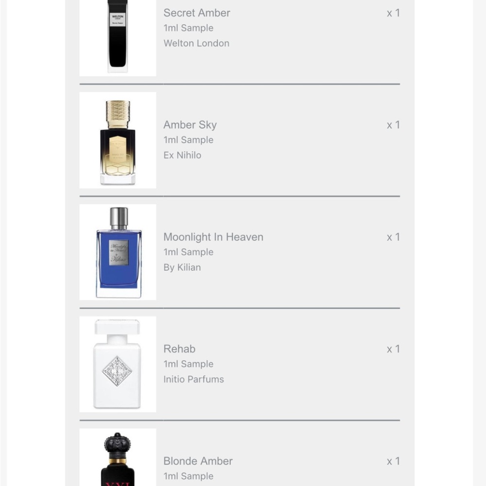 16 FULL 1ml trials of high end niche fragrance - Picture 3 of 5